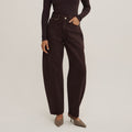 Women's brown high waisted jeans