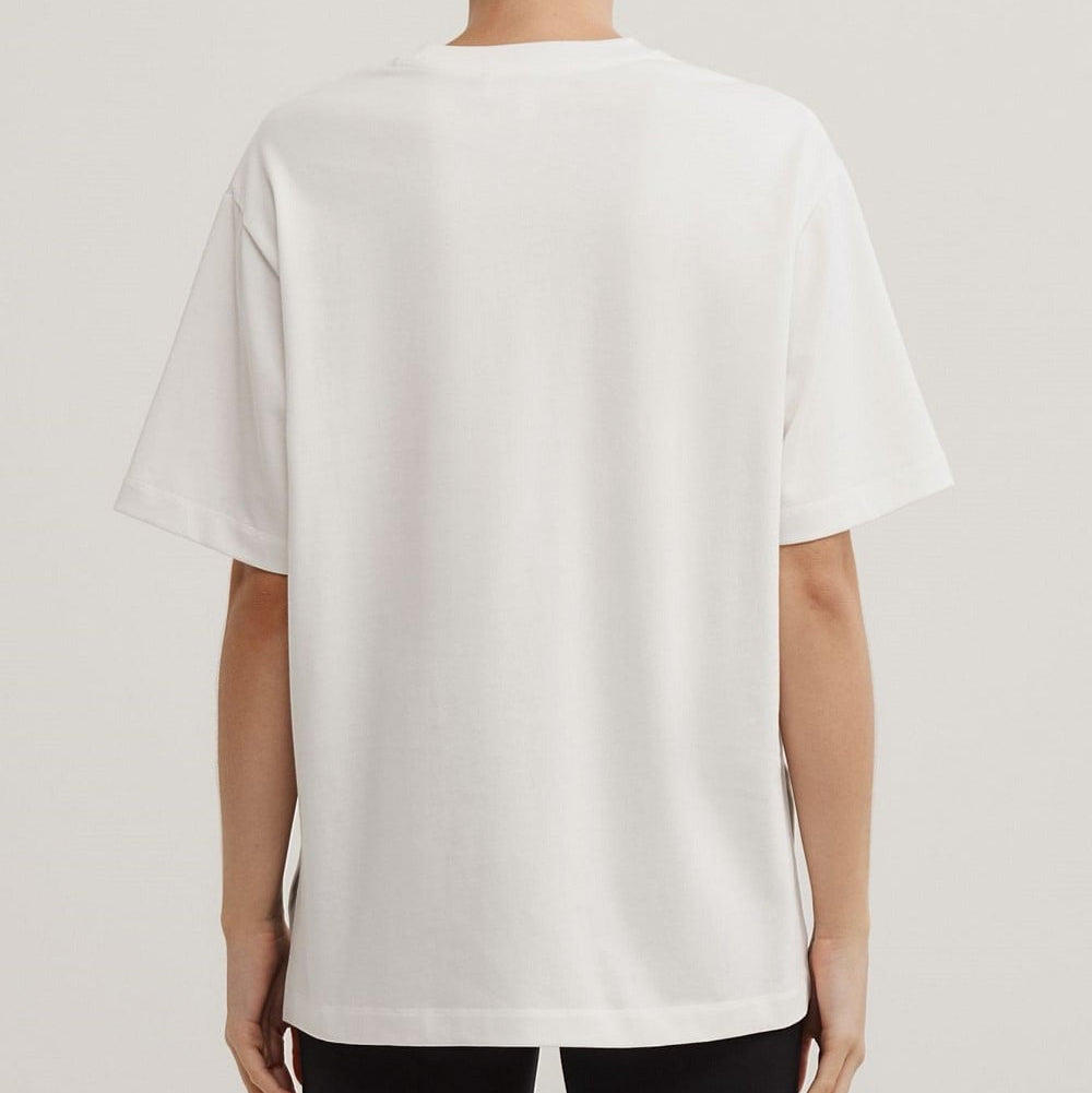 Women's white short sleeve